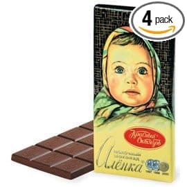 Milk Chocolate Alenka 100 gram bars (set of 4) on Amazon